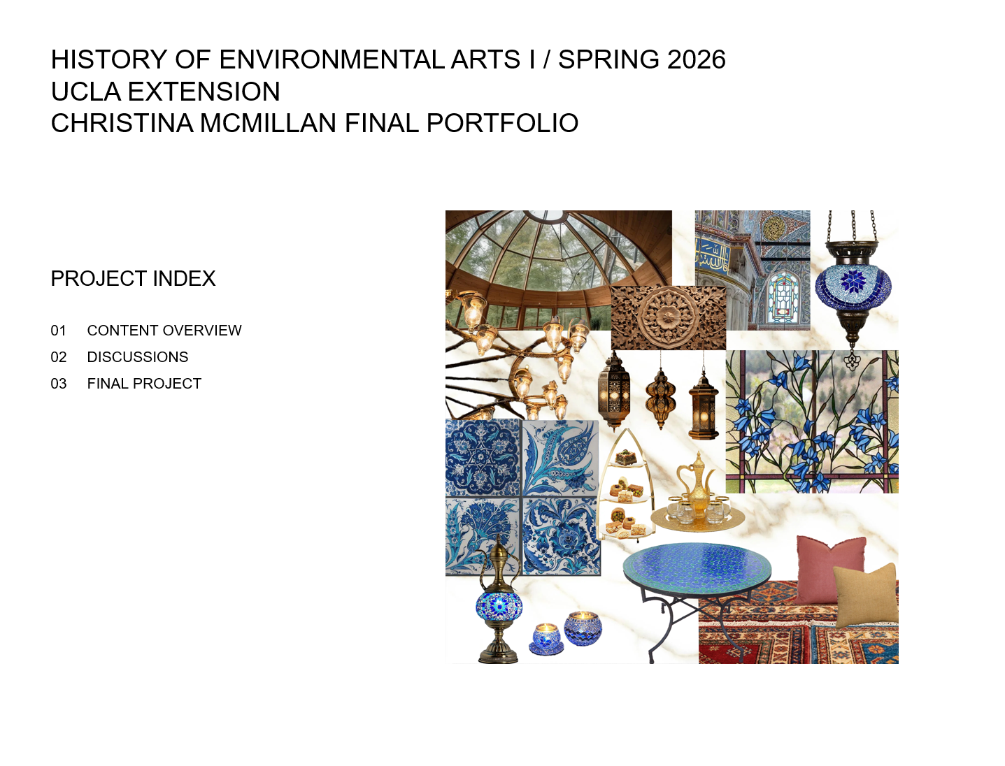 History of Environmental Arts 1